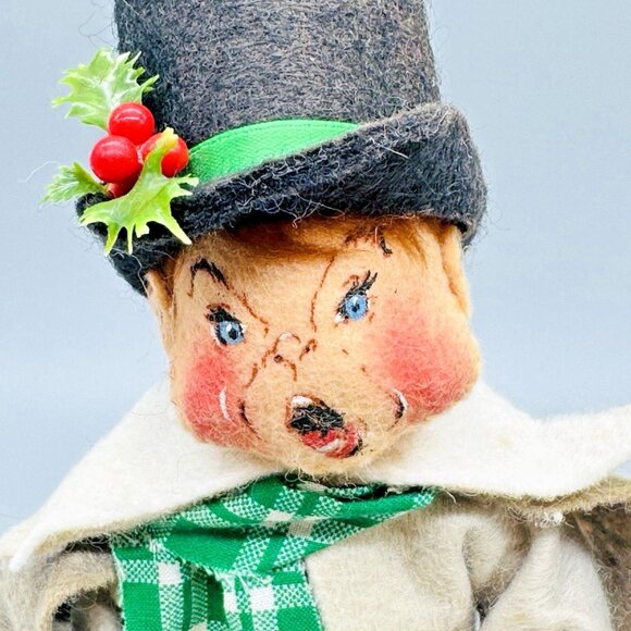 Annalee Caroler Boy Man Open Eyes Open Mouth 10 inch Doll READ - Picture 2 of 7